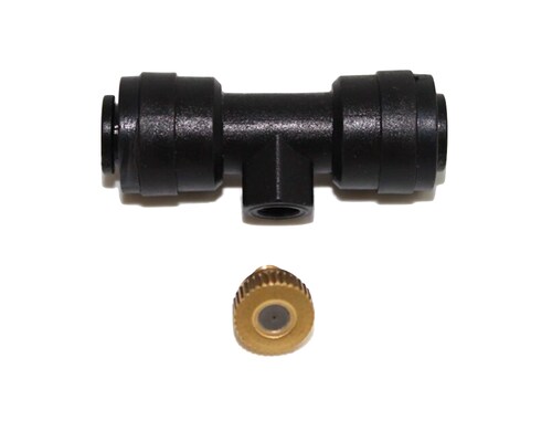 10 Espreas Boquillas con Tee Aspersoras Nebulizadoras Riego 1/4"