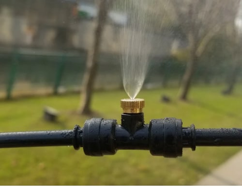 10 Espreas Boquillas con Tee Aspersoras Nebulizadoras Riego 1/4"