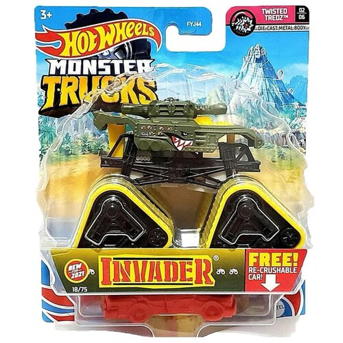 Hot Wheels Carro Monster Trucks 1:64 Escala FYJ44 Mattel