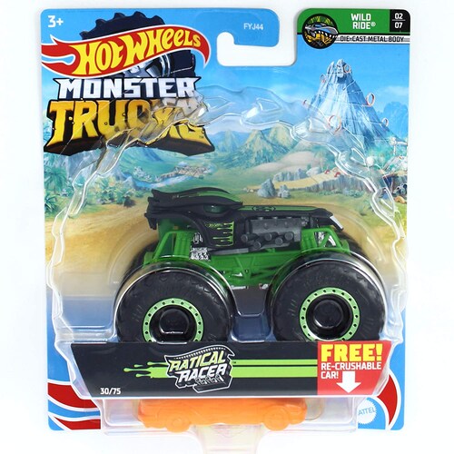 Hot Wheels Carro Monster Trucks 1:64 Escala FYJ44 Mattel