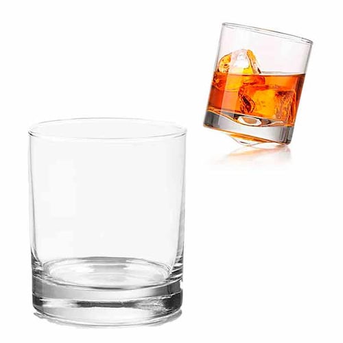 Vaso Rocas Old Fashion De vidrio 11oz  Crisa 6714 - 6 Pz