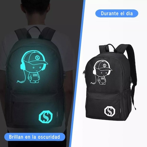 Mochila Luminosa De Animé 2019, Mochila Para Computadora Portatil