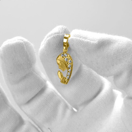 Medalla / Dije Virgen María Oro 10k | Religioso + Cadena 