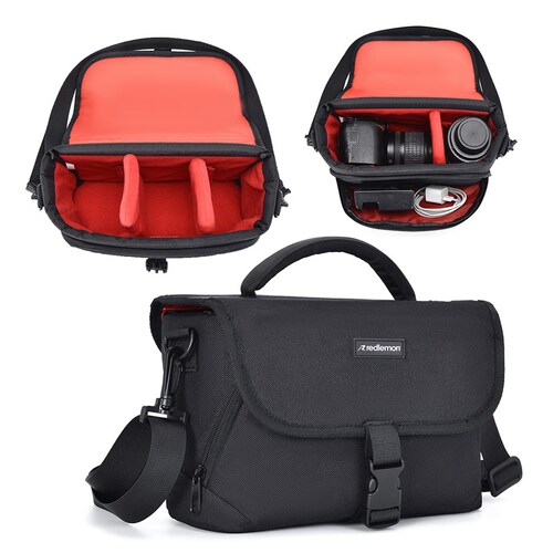 Mochila para Cámara Fotográfica Tipo Maletín con Separadores Redlemon
