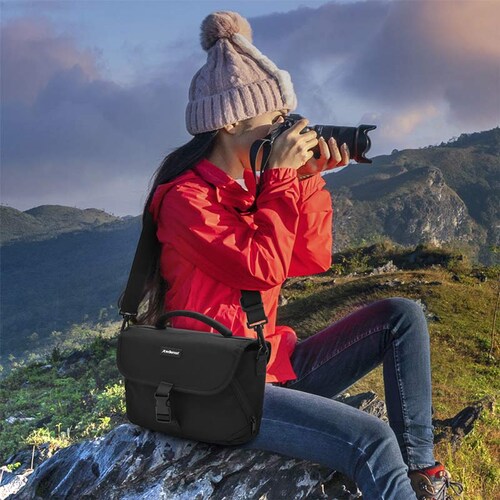 Mochila para Cámara Fotográfica Tipo Maletín con Separadores Redlemon
