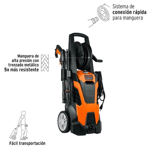 Hidrolavadora Eléctrica de 2000 psi de 1850W/2.5 HP Máxima Calidad Truper Expert Para lavar a profundidad autos casas etc