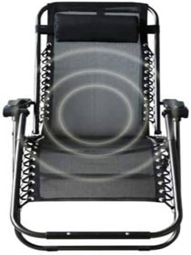 Camastro Silla Plegable Zero Gravity 2 Piezas Con Almohadas Y Portavasos 
