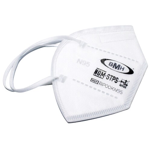 Cubrebocas KN95 Certificado Grado Médico con 5 Capas de protección con Ajuste Nasal Interno Paq 10 Pzas