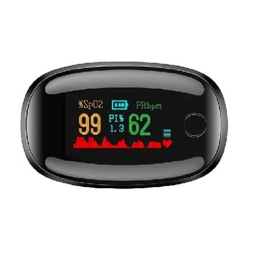 OXIMETRO DE PULSO SpO2 DIGITAL, ALTA CALIDAD, NEGRO