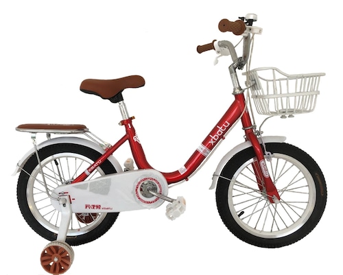 Bicicleta Infantil Niño o Niña Rabbit Acero Canasta y Parrilla Rodada 18" Color Rojo