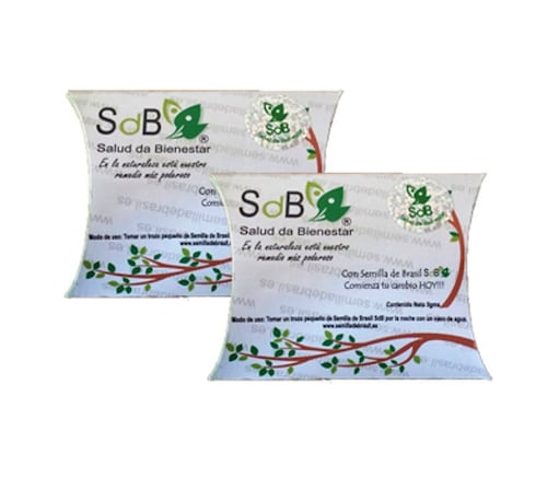 Semilla de Brasil SdB® Duo-Pack Tratamiento Completo de Original SdB para 120 Días. (2 Cajas + Instructivo Completo)