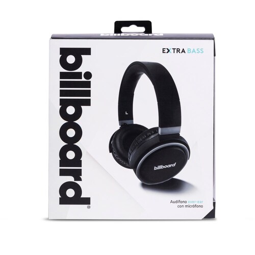 Audífono Over Ear con Micrófono Extra Bass Billboard Negro