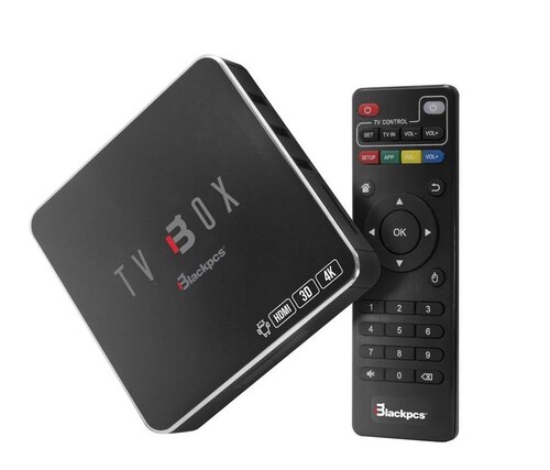 TV BOX BLACKPCS 4K 3D WIFI RED CONTROL NEGRO (EO104K-BL)