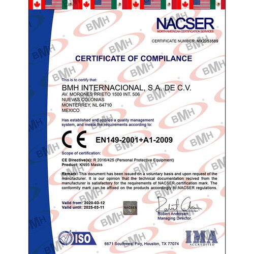 Cubrebocas Con Filtro N95 tipo Concha Antiviral 1pza Certificado Grado Médico