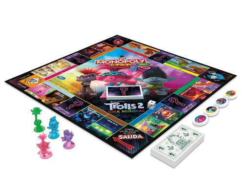 Monopoly Junior Dreamworks Trolls 2 World Tour Edition Hasbro
