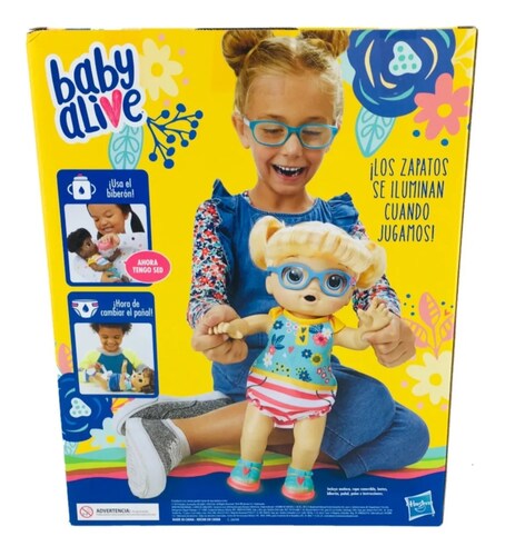 Baby Alive Bebe Pasos Y Risas Sonidos Luz Rubia Hasbro