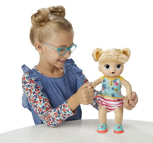 Baby Alive Bebe Pasos Y Risas Sonidos Luz Rubia Hasbro