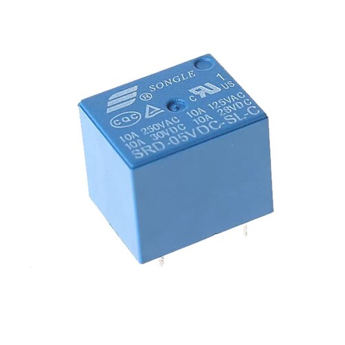Relevador reley de 5v 10a Songle 5 Pines 10pzas Mv electronica