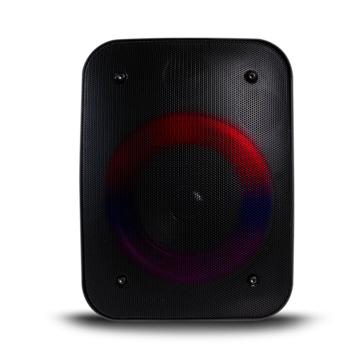 Bocina Inalámbrica Portátil Con Luz LED Loop Stf Negra 4 Pulgadas