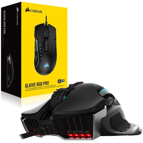 Mouse Corsair Glaive RGB PRO Aluminio Alambrico Optico USB Gaming CH-9302311-NA