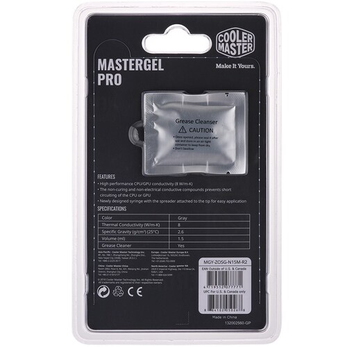Pasta Termica Cooler Master MasterGel PRO Conductividad 8W/m-k MGY-ZOSG-N15M-R2.