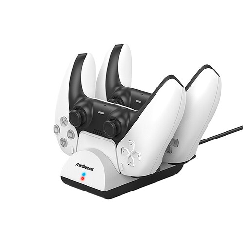 Cargador para Controles de PS5 Dual con Indicador LED Redlemon