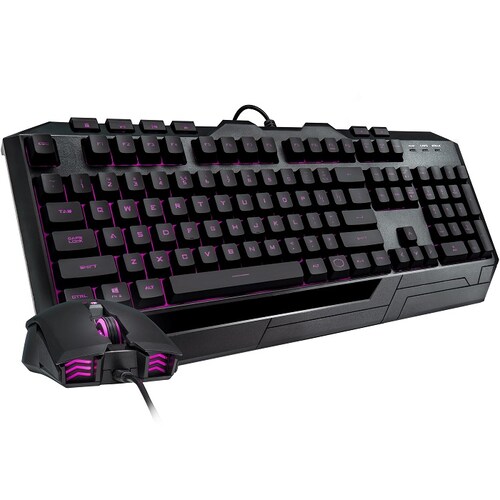 Kit Teclado Y Mouse Cooler Master Devastator 3 Plus RGB Alambrico USB Gamer SGB-3001-KKMF1-LS