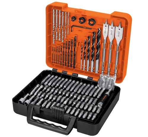 Juego Brocas Puntas Dados Set Rotomartillo Taladro para Madera -Metal y Concreto Truper con Estuche .