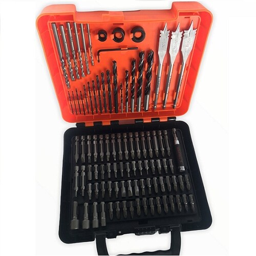 Juego Brocas Puntas Dados Set Rotomartillo Taladro para Madera -Metal y Concreto Truper con Estuche .