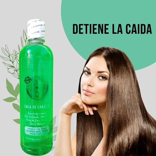 SHAMPOO COLA DE CABALLO DETIENE LA CAÍDA, AYUDA AL CRECIMIENTO, NUTRE, FORTALECE RESULTADOS GARANTIZADOS 500ML