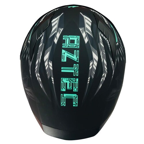 CASCO MOTO CERRADO CON LUZ LED  AZTEC HALF