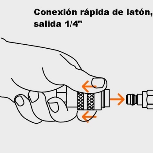 Comprensor de 25 L Incluye Manguera (5 m) y Pistola para Pintar ( 400 ml) Ideal para Carpinteria y Pintura Combo Truper COMP-KIT25 