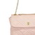  Bolsa Saori color rosa con asa de cadena y detalles capitoneados