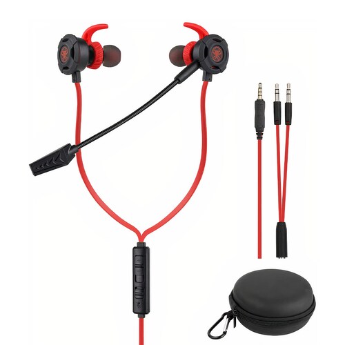 Audífonos Gaming G30 Hifi, Doble Mic, Cancelación De Ruido Rojo