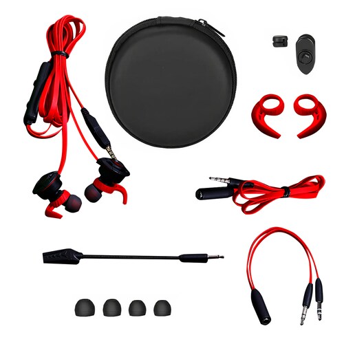 Audífonos Gaming G30 Hifi, Doble Mic, Cancelación De Ruido Rojo