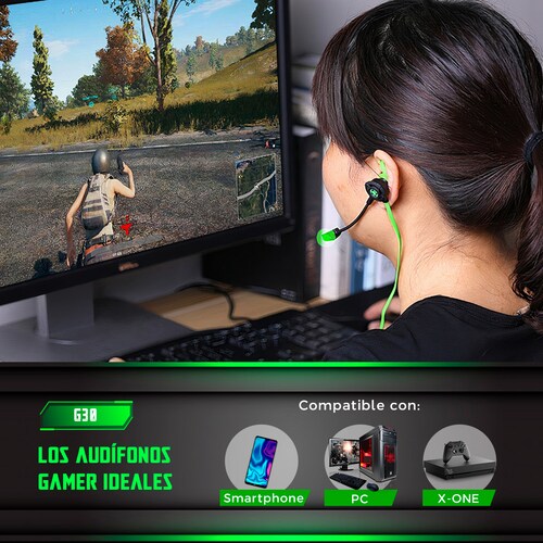 Audífonos Gaming G30 Hifi, Doble Mic, Cancelación De Ruido Rojo