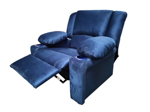RECLINABLE SHERATON BURN AZUL ESPACIO MUEBLES  (ENTREGA UNICMANTE EN CDMX Y AREA METROPOLITANA)
