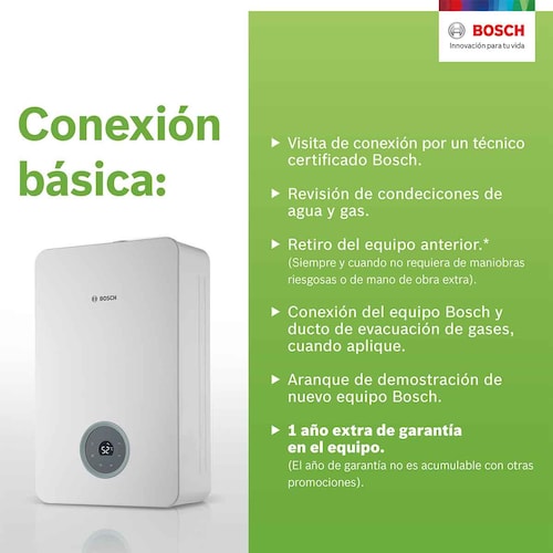 Calentador Paso Wifi 3 Servicios Balanz Vento 17 Gas Natural Bosch