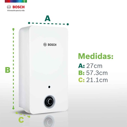 Calentador De Paso Para 1 Servicio Balanz 7 Gas Lp Bosch