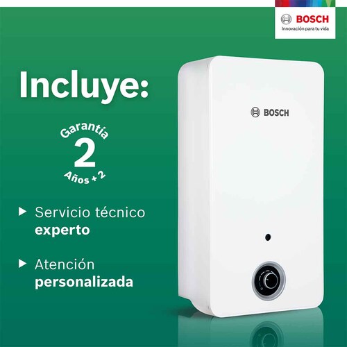 Calentador De Paso Para 1 Servicio Balanz 7 Gas Lp Bosch