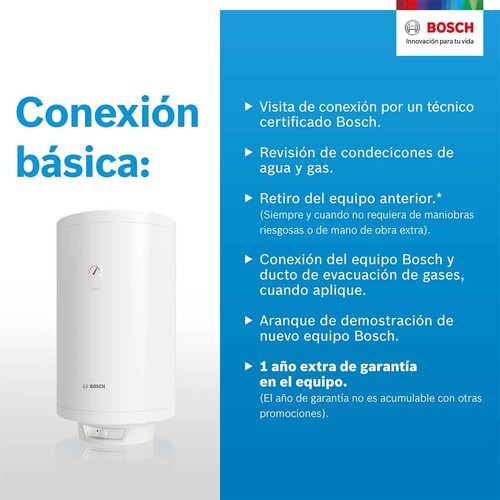 Calentador Electrico Deposito Thermotank 1 Serv 50L Bosch