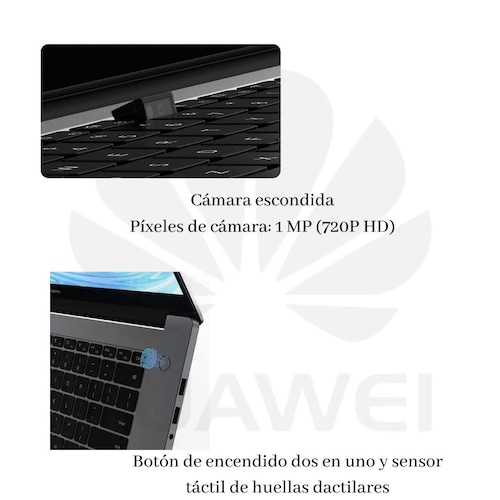 Laptop Huawei MateBook D15 15.6" Intel Core i5 10210U Disco duro 512 GB SSD Ram 16 GB Windows 10 Home Color Gris