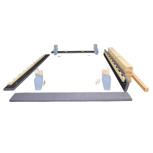 Base Armable Queen Size Cama de Madera Sólida Box Spring color Gris estilo Nórdico NORVAL