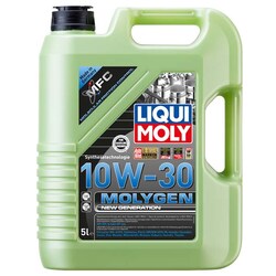 Aceite sintético Liqui Moly MOLYGEN NEW GENERATION 10W 30 con Tecnología MFC 5 litros
