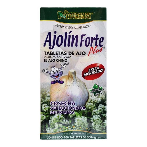 AJOLIN FORTE PLUS Naturamex 100 tabletas