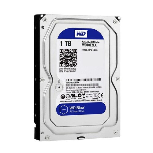 DISCO DURO INTERNO WESTERN DIGITAL DE 1TB / BLUE / 7200 RPM / SATA 3 / WD10EZEX