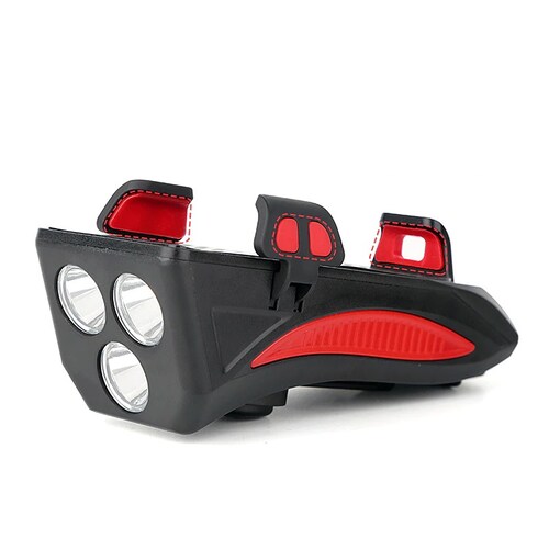 Luz Led Bicicleta Monopatin Par Juego Silicona Blanca + Roja