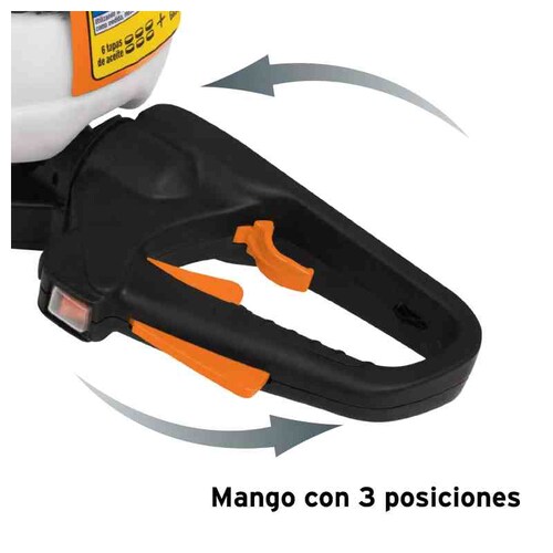 Cortasetos con motor a gasolina 26 cc, uso profesional