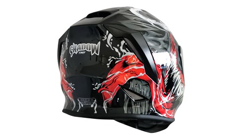 TAFF CascoTaff Kroon Shadow para Moto Calle Pista Certificado Mica Humo Negro