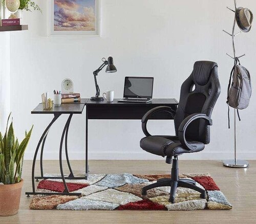 Mesa Escritorio En forma de L Negro